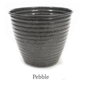 8in Norwood Planter Pebble