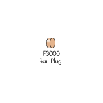 (e) F3000 1" Rail Plug   Oak