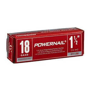 (e) Powernail 1-1/2" 18ga Cleat