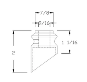 Black Pitch Shoe 1/2"