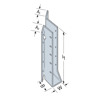 2x6-8 LEFT SKEWED 45 DEG HANGER