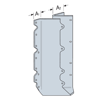 2x6-8 RIGHT SKEWED 45 DEG HANGER