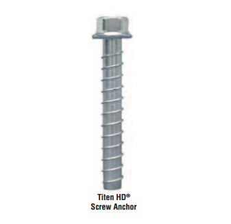 (e) Titen Hd 5/8 X 8 Anchor