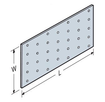 1.75"x5" Tie Plate 20ga