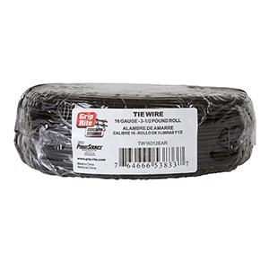 TIE WIRE BLACK 16 ga (3.5lb RL)