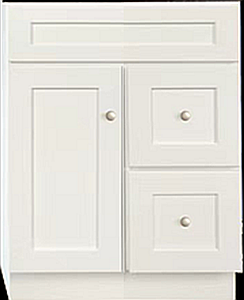 Salem White 30x21 Bath Vanity