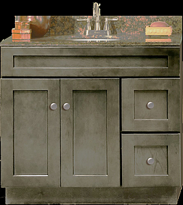 Driftwood Gray 36x21 Bath Vanity