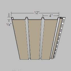 Khaki  T4 Solid Soffit 12'