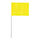 100pk Yellow Stake Flag