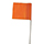 100pk Orange Stake Flags