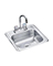 (m) Elkay 15x15 Bar Sink Ss Pack