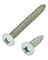 #7x1-1/4"&1/2" Wht Screws 12pk