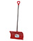 21" Red Poly Snow Pusher Wd Hdl