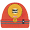 Orange Roll-up Hat W/refl Stripe