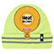 Yellow Roll-up Hat W/refl Stripe