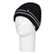 Black Roll-up Hat W/refl Stripe