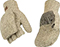 Ragwool Half Finger Mitten Lg