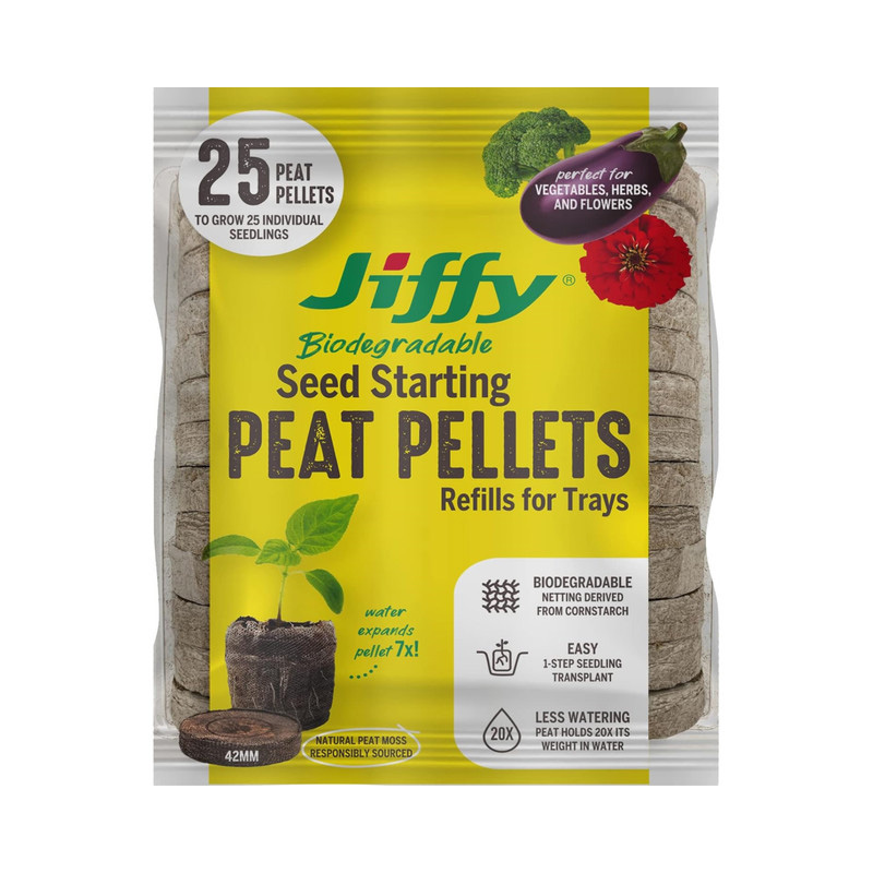 JIFFY PEAT PELLETS 25 PK