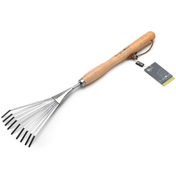 STAINLESS MID HANDLE SHRUB RAKE