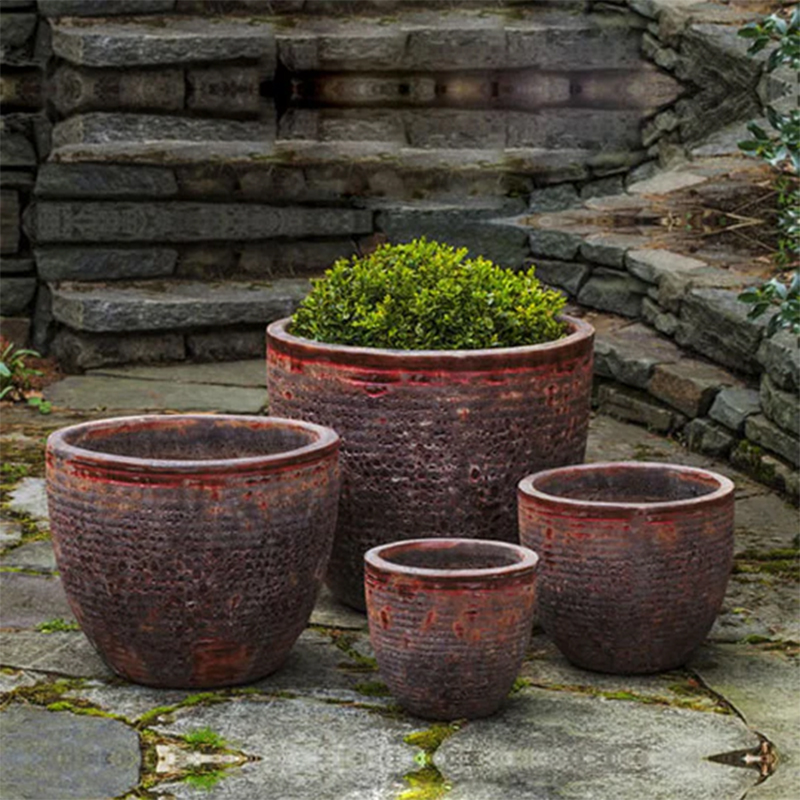 PLANTER ASPARA ANGKOR RED SM