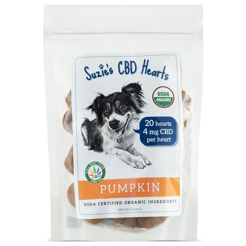 Suzie's CBD Hearts for Dogs - Pumpkin