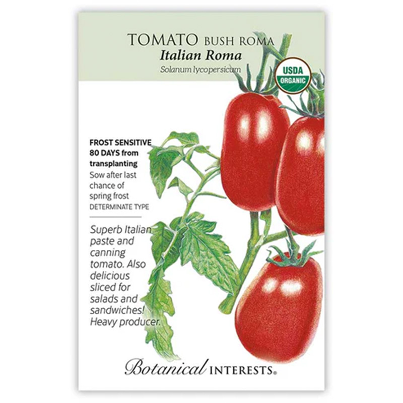 Tomato Bush Roma Italian Org