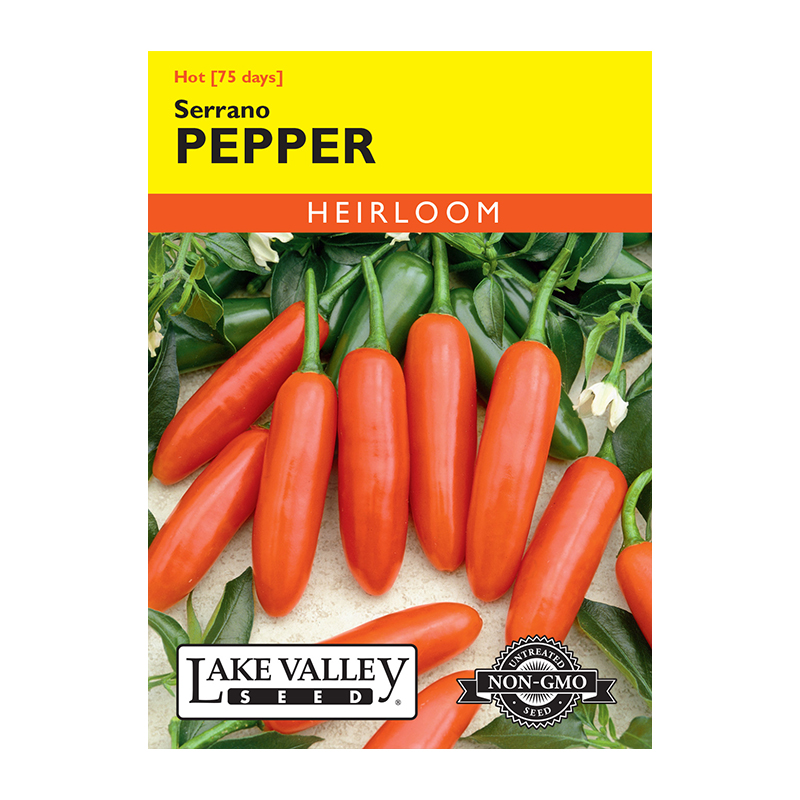 PEPPER HOT SERRANO  HEIRLOOM