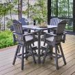 40" PUB HT DINING SET GREY
