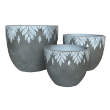 FEATHER PLANTER SNOWDRIP LARGE
