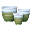 ASTOR PLANTER LG WHT OLIVE