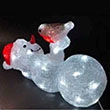 SNOWMAN WITH BIRD 15" LED
