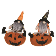GNOME ON PUMPKIN (2 ASST) 14"H