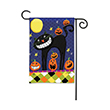 GARDEN FLAG CLR HALLOWEEN SMILES