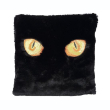 16"W16"L FUR CAT PILLOW BK