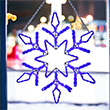 SNOWFLAKE 24" TWINKLE BLUE