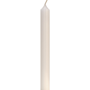 8" DINNER CANDLE WHITE