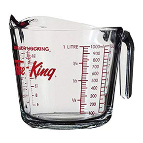 GLASS MEASURING CUP: 4CUP/32OZ