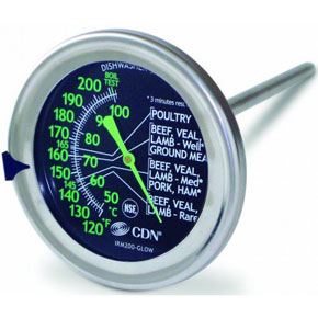 CDN XL Dial Meat Thermometer Glo
