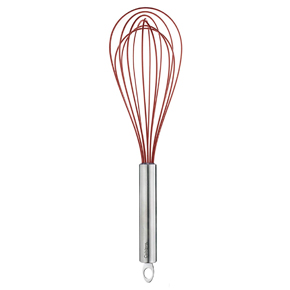 Cuisipro 10" Silicone Whisk Red