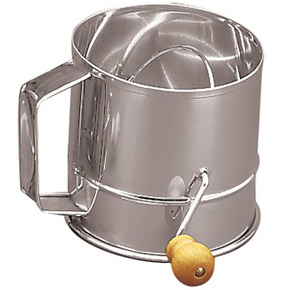CRANK SIFTER: 3-CUP S.STEEL