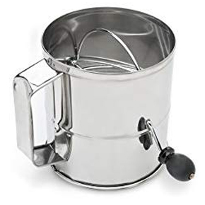 CRANK SIFTER: 8-CUP S.STEEL
