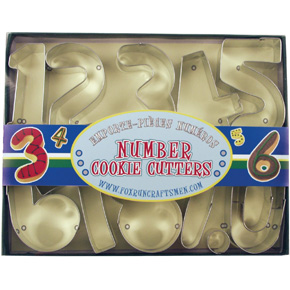 10pc COOKIE CUTTER SET Numbers