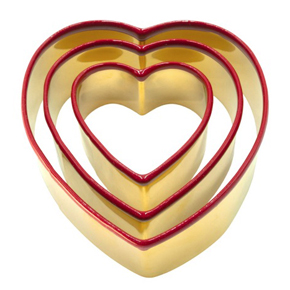 COOKIE CUTTER HEARTS S/3
