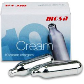 10 PK MOSA CREAM WHIPPER CHARGER