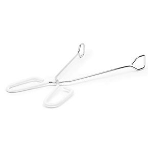 12"PLATED TONGS W/PLASTIC C GRIP