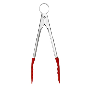 Cuisipro 7" Red Lock Tongs