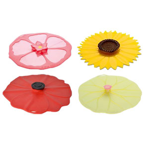 SILICONE LID: FLORL LID COVER 4"