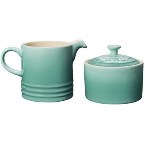 LeCrst: Cream/Sugar Set Sage