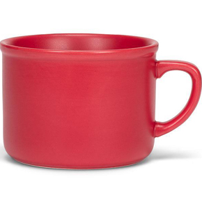 8OZ MATTE CAPPUCCINO CUP  RED