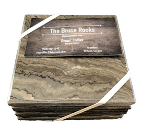 Bruce Rocks Stone Coasters